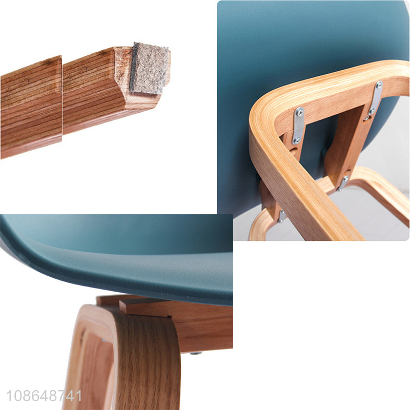 Hot selling colorful wooden bar stool height backless stool chair