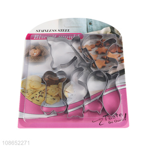 Best selling animal series stainless steel cookies mould set