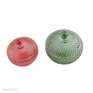 New arrival luxury glass <em>candy</em> jar jewelry jar trinket <em>box</em>