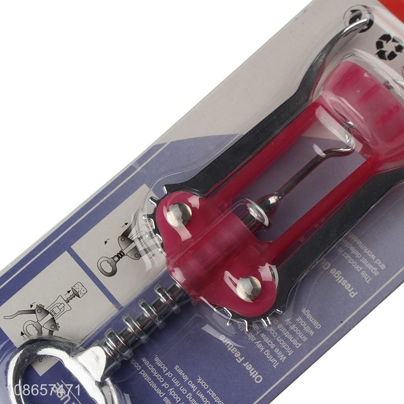 Wholesale zinc alloy wing corkscrew wine opener for waiter