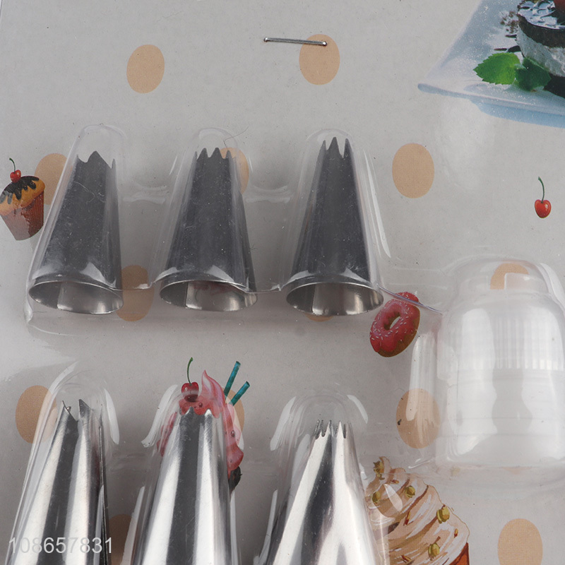 Popular products 8pcs cake decorating tool pastry nozzle tool set