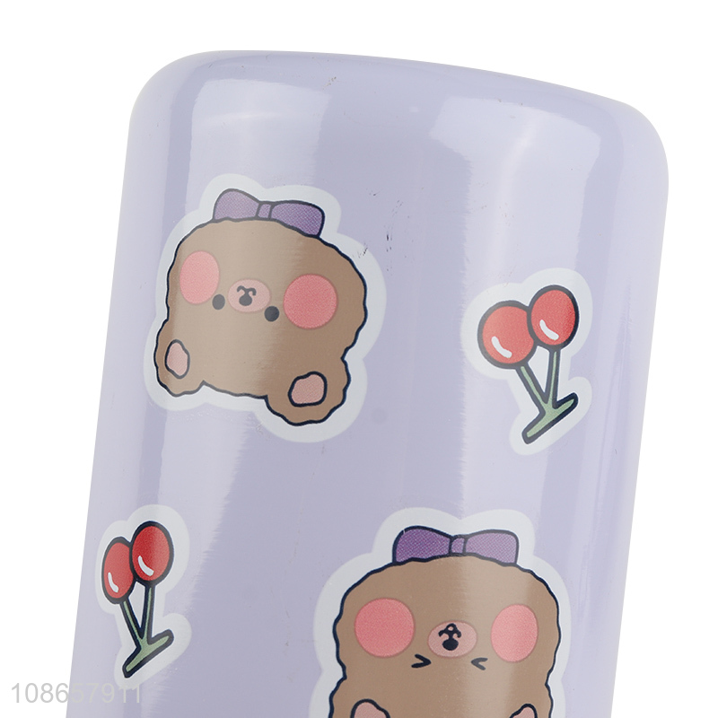 Wholesale cute cartoon double wall stainless steel thermal water bottle for kids