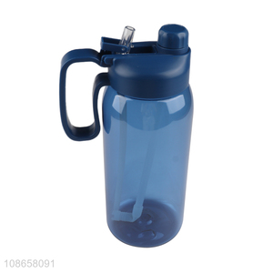 New product portable leakproof bpa free petg water bottle with flip straw