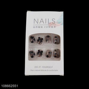 China products delicate 24pcs fake nail decoration for women