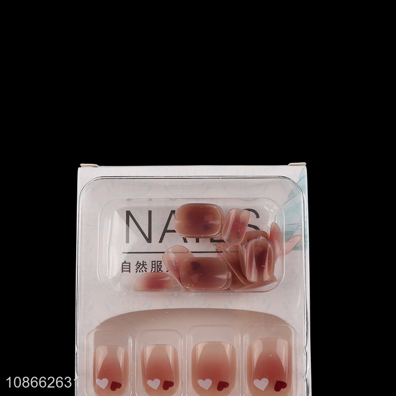 Good quality natural women fake nail artificial nail for sale
