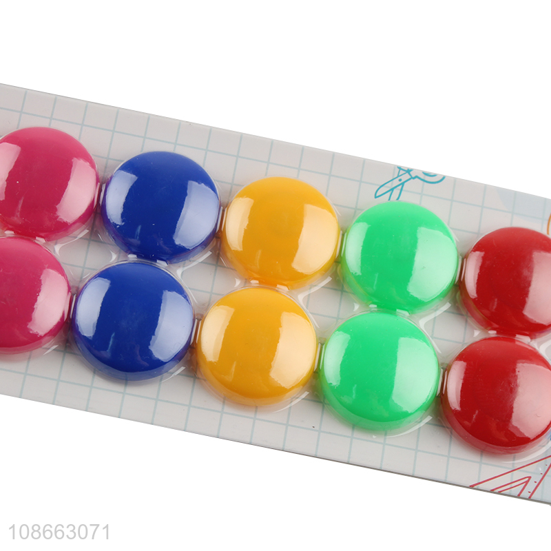 Online wholesale 12pcs colorful magnets for classroom whiteboard blackboard