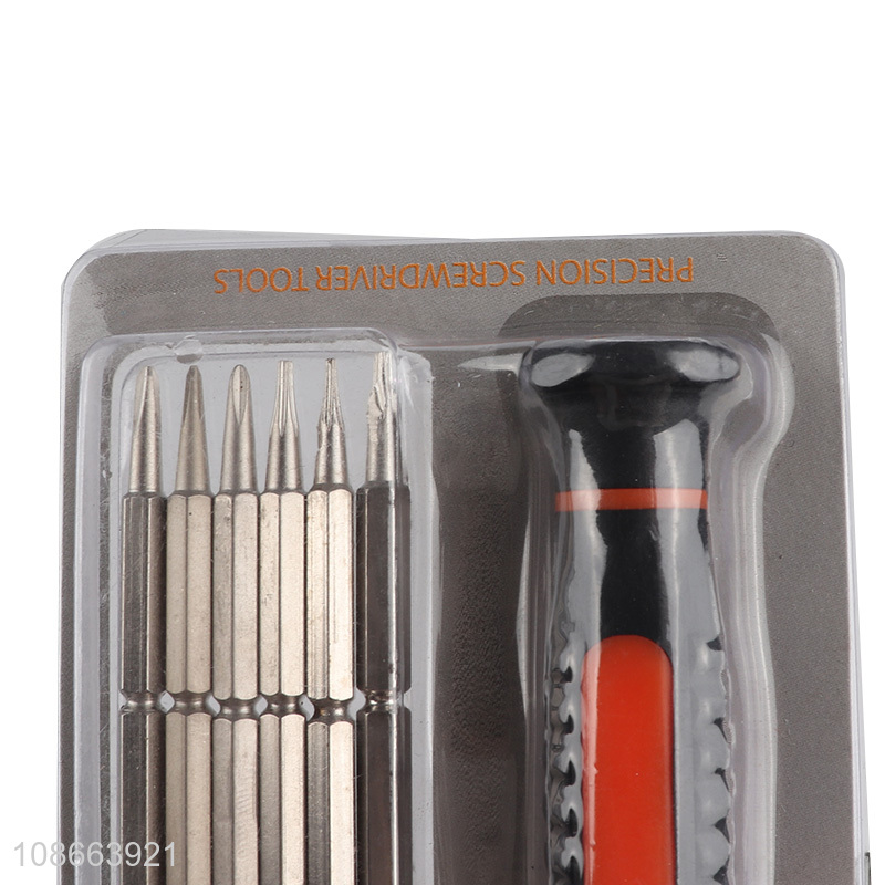 Factory price 6 in 1 screwdriver set combination hardware tool set