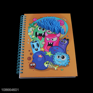 China wholesale cartoon hardcover coil notebook diary book