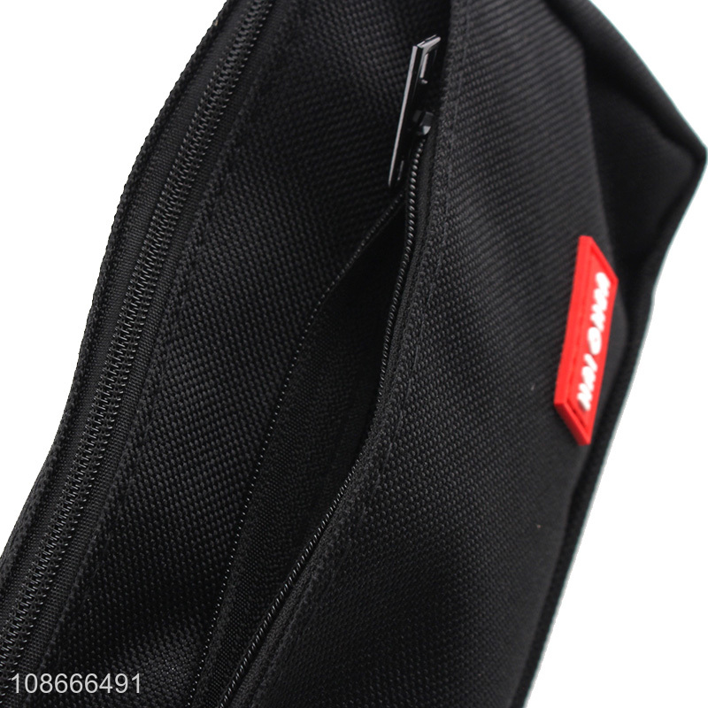 Wholesale zippered pencil pouch waterproof oxford cloth pencil bag
