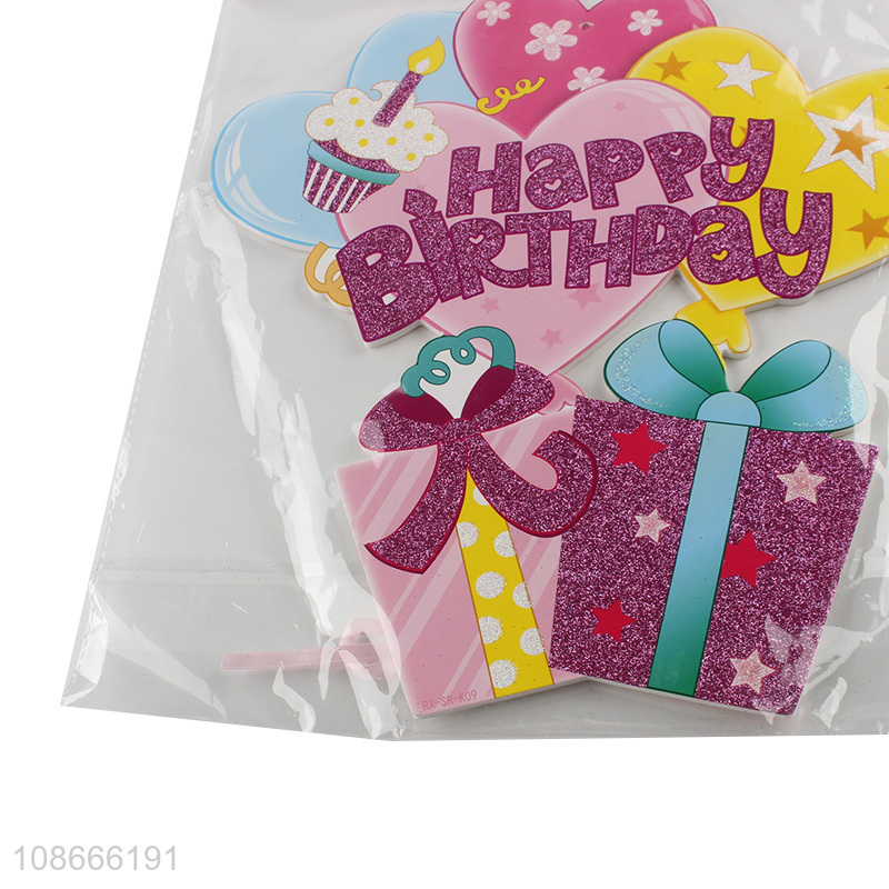 Online wholesale birthday party decorations foam birthday pendant ornaments