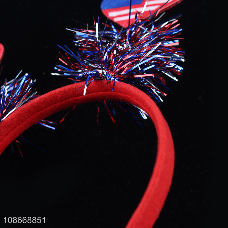 Wholesale Patriotic American Independence Day Hair Hoop for Women Girls Kids