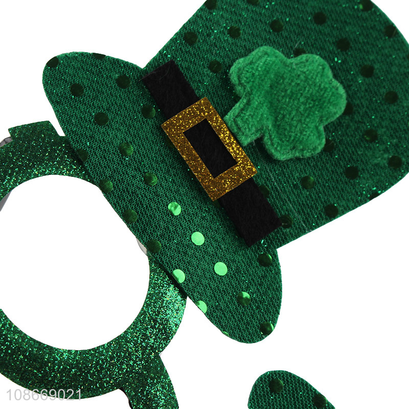 High Quality Clover Glasses St. Patrick's Day Party Favors Photo Props