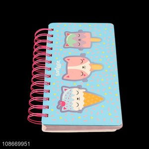Hot sale scented coil notebook cute spiral notebook school stationery