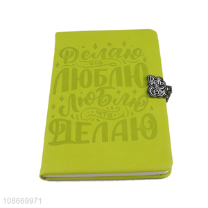High quality pu leather hard cover notebook school office stationery