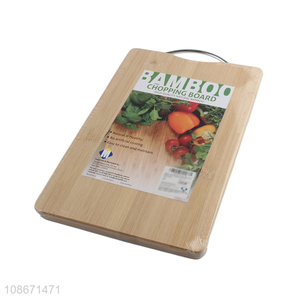 Good price eco-friendly natural bamboo <em>chopping</em> <em>board</em> with handle