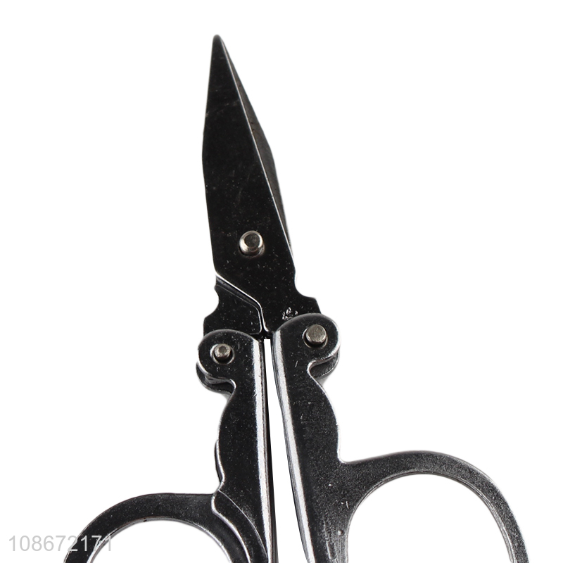 Good quality stainless steel folding mini scissors for hand tool