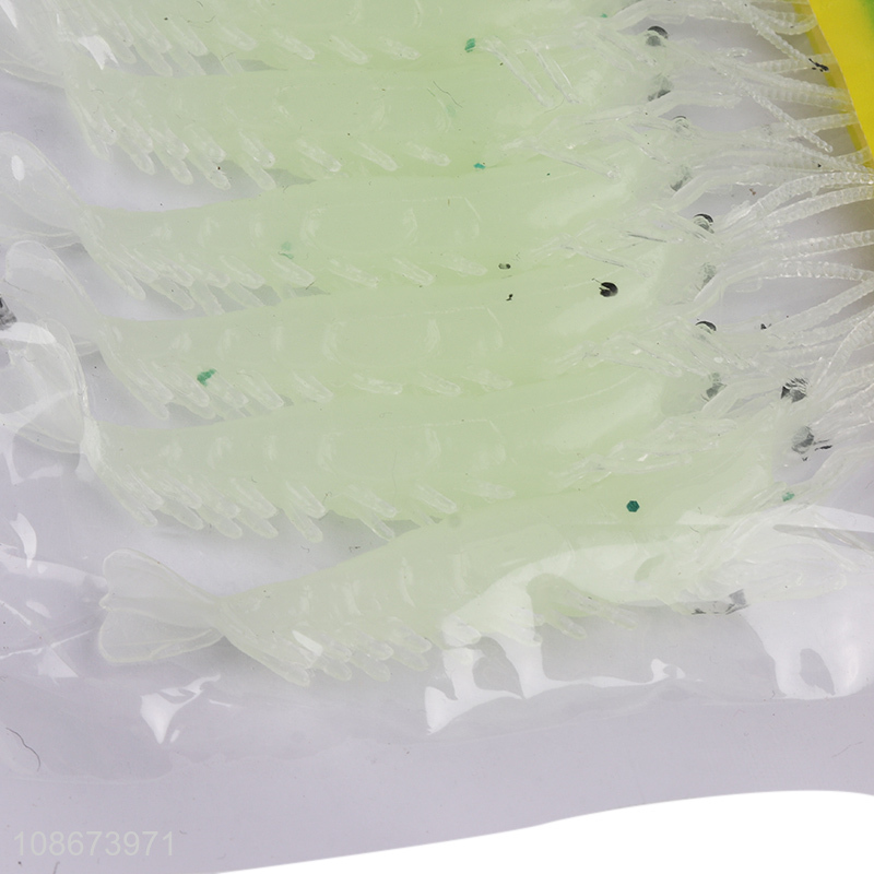 Factory price glow-in-the-dark shrimp bionic bait for fishing