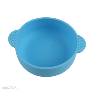 Good quality food grade silicone baby bowl with suction cup