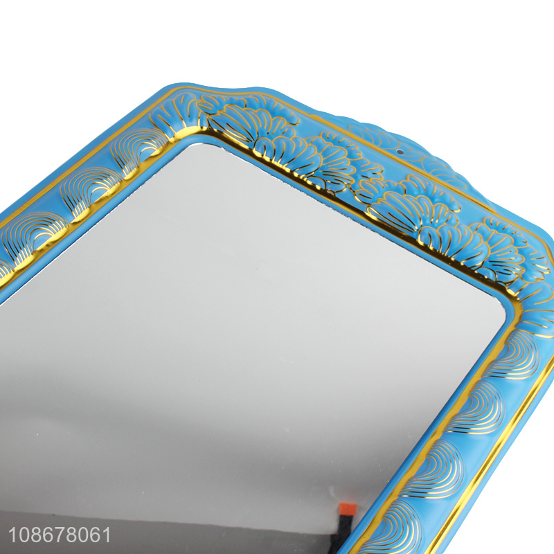 Good quality Chinese style wall mounted peony mirror for bathroom vanity