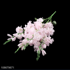 Good quality decorative artificial flowers lifelike sakura faux bouquet