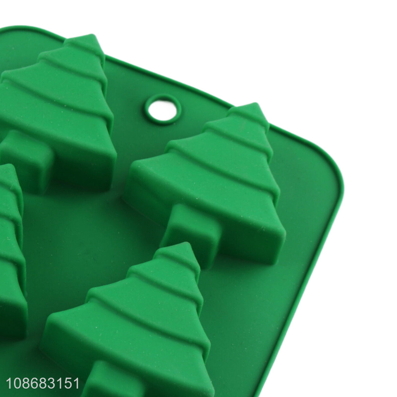 Wholesale multipurpose non-stick Christmas tree silicone baking mold for cake candy