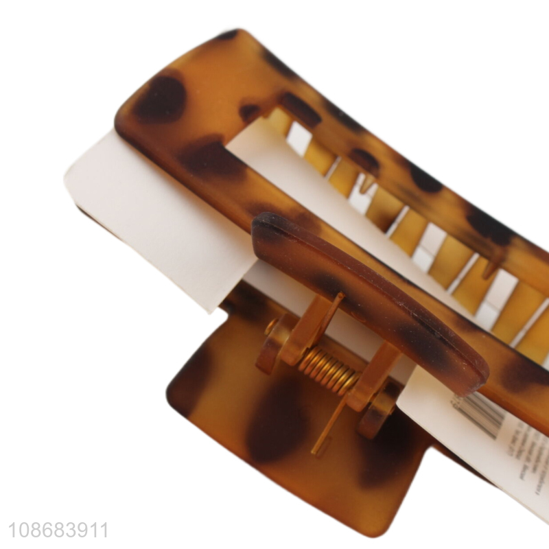 Wholesale delicate cellulose acetate hair claw clip for thin thick hair