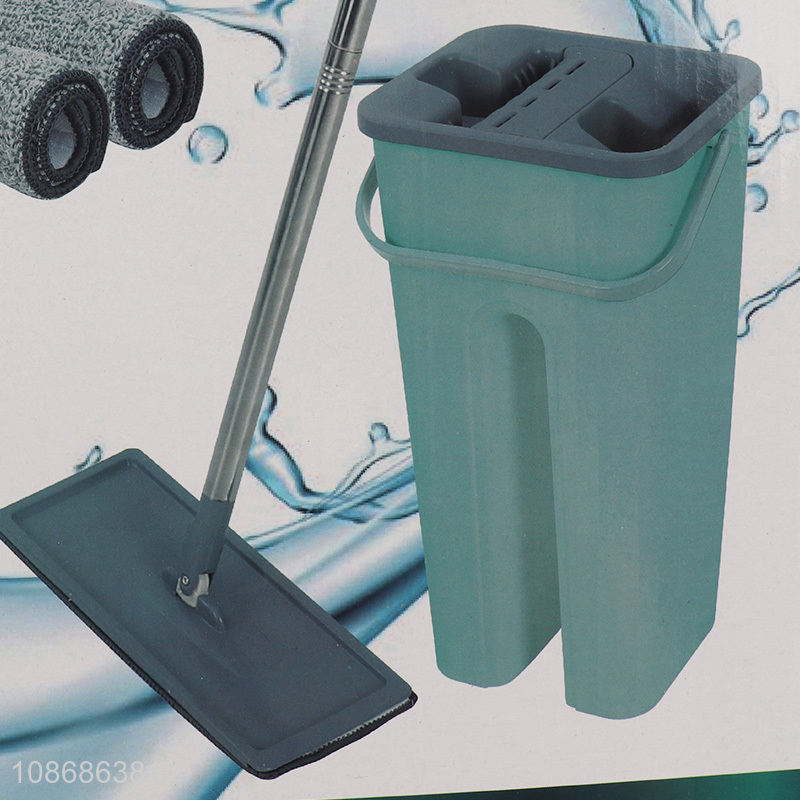 China products cleaning self magic flat mops with squeezing buckets