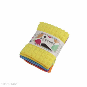 Factory supply multicolor bathroom kitchen cleaning towel cleaning cloth for sale