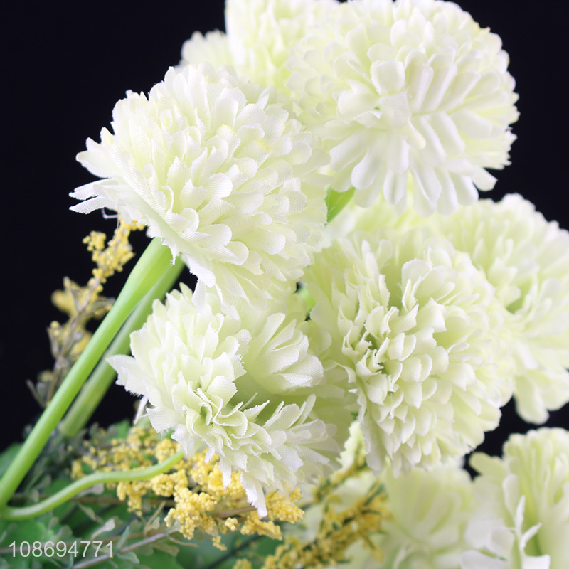 Hot selling colorful chrysanthemum ball fower artificial fowers for decoration