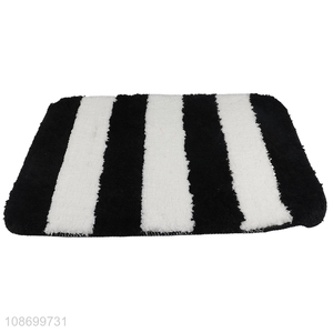 Good quality rectangle plush soft non-slip door mat floor mat