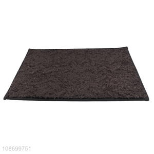 Factory price soft plush household anti-slip door mat floor mat for sale