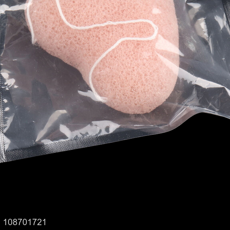 New arrival organic facial cleansing konjac sponge for makeup removal