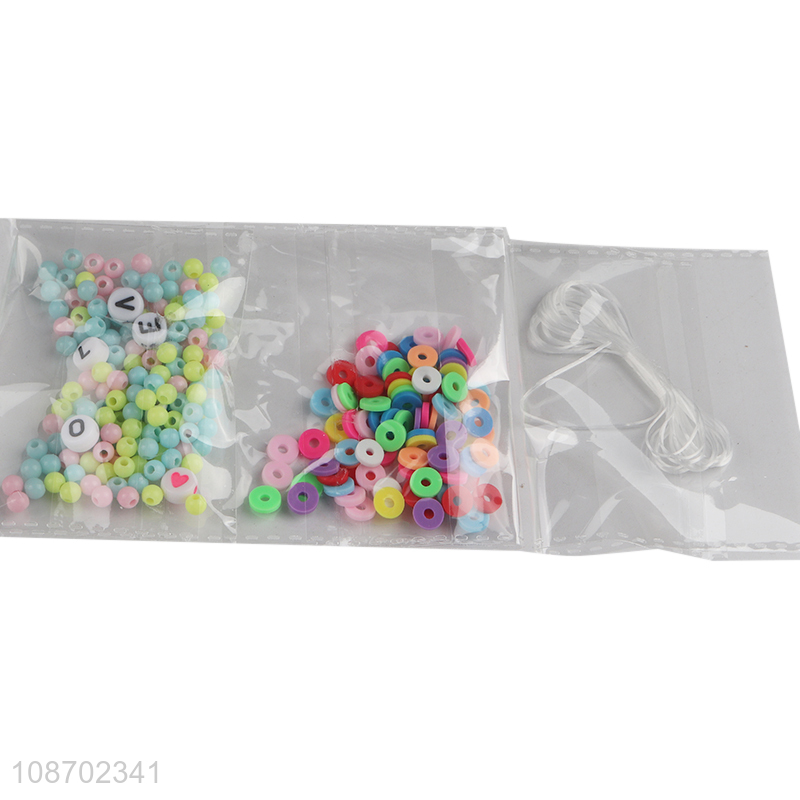 High quality colorful beads DIY bracelet making kit for kids girls