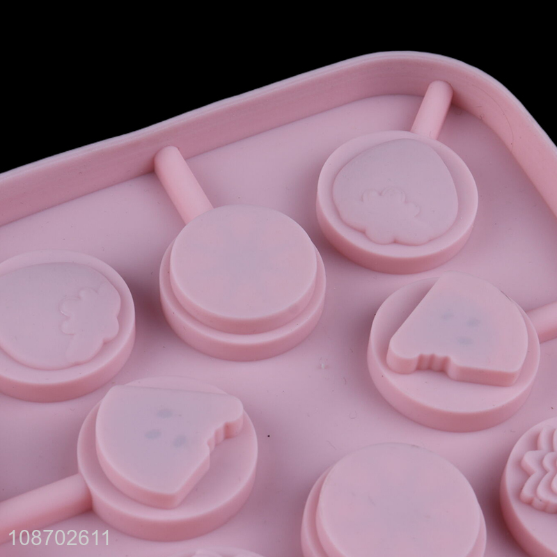 Best price multifunctional silicone candy chocolate ice mold lollipop mold