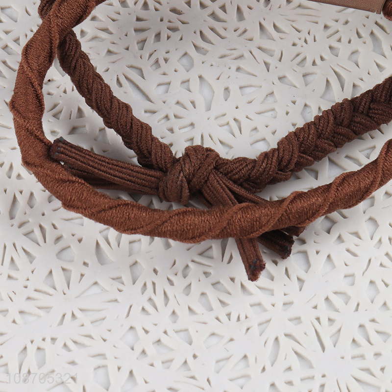 Wholesale fashion elastic ponytail holder hair bands for women girls