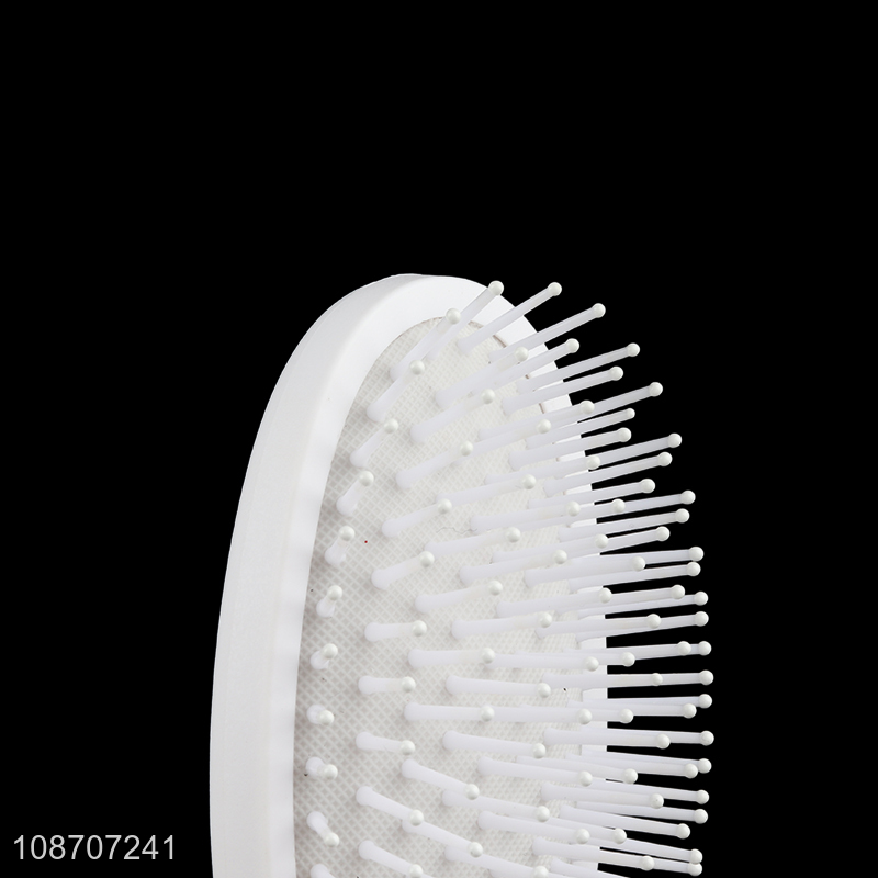 Good quality airbag comb plastic detangling comb with wooden handle