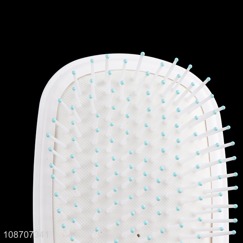 Good quality soft massage airbag comb paddle hairbrush with mirror