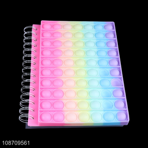 Top selling school office coil book notebook with silicone cover