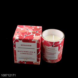 Hot selling watermelon & lemonade fragrance candle scented candle for women