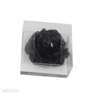 Good quality flower shaped scented candle smokeless candle for sale