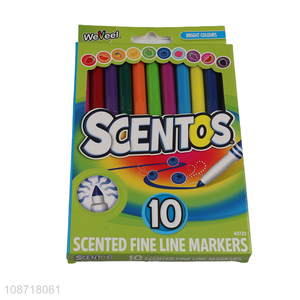 <em>Wholesale</em> 10pcs scented <em>water</em> <em>color</em> pens set school supplies for coloring