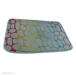 Factory price soft pebble pattern bath mat anti-slip bathroom rug
