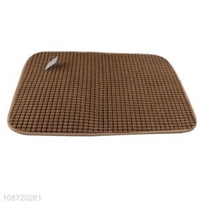 Factory supply water absorbent non-slip bath mat bathroom rug mat