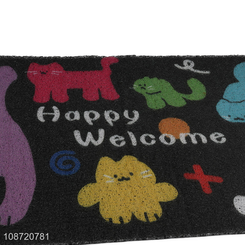 Hot items cartoon printed rectangle entrance door mat floor mat for sale
