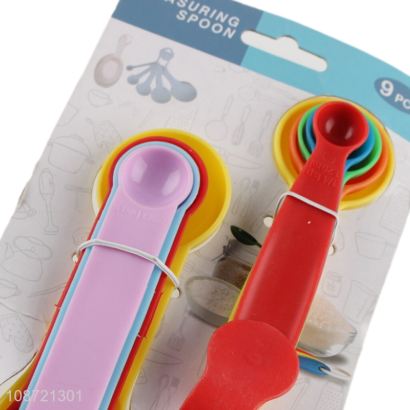 Good selling plastic kitchen baking tool measuring spoon set wholesale