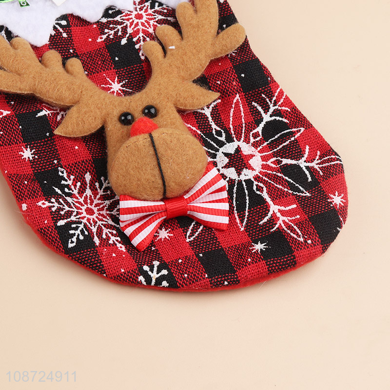 Top selling xmas tree hanging ornaments christmas stocking for gifts