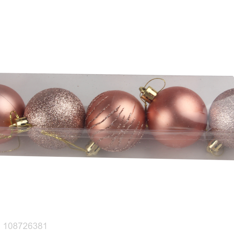 New design 9pcs round christmas tree decoration christmas ball set