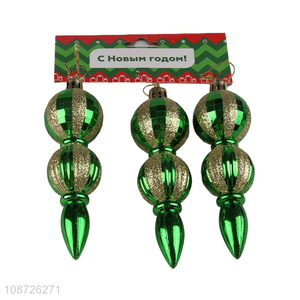 China products green christmas tree decoration christmas ball for sale