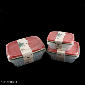 Wholesale 3 pieces microwave safe plastic refrigerator food storage containers