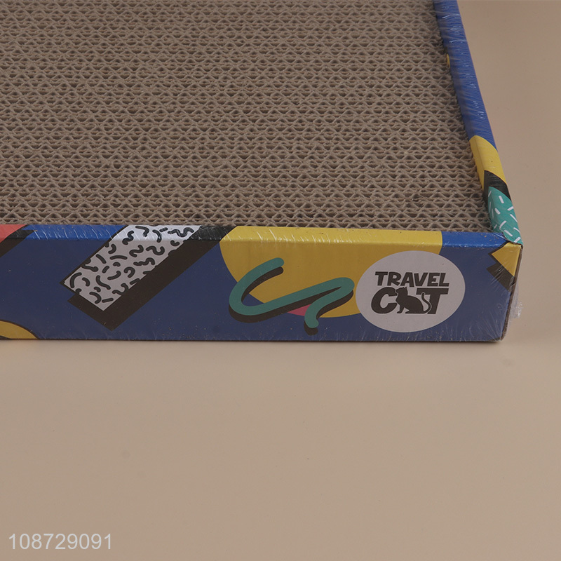 Hot items rectangle indoor cat toys cat scratcher board toys for sale